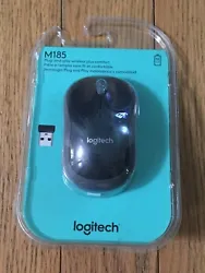 Logitech M185 Wireless Mouse ~ Swift Gray ~ NEW. 