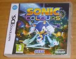 Sonic colours. Jeu nintendo DS.