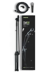 Le Quality Bundle combine le microphone le plus légendaire au monde, le Shure SM58, un câble XLR et un pied de micro...