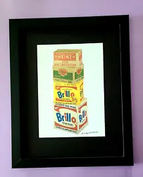 Andy Warhol. Printed in Paper a fter the Iconic Artwork made by Mr. Warhol. FACSIMILE SIGNED. This is a Stunning and...
