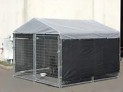 UNIVERSAL FIT - The shade cloth fits all outdoor kennels that are 5ft. Dog Kennel Cover ONLY, Cage NOT INCLUDED.