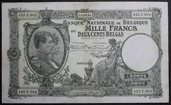 Ce billet Belge de 1000 Francs du 16/10/1934. Billet en etat de circulation. Et noubliez pas de majouter à votre liste...
