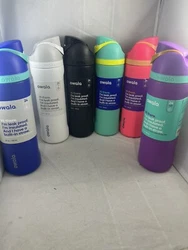 Owala Freesip Stainless Steel Bottle 24oz Black Grape White Pink Purple Blue