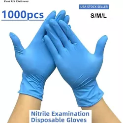 ✅HIGH PREMIUM GRADE GLOVES - These Nitrile Exam Gloves are thicken 4 mil (4 gram), with better elasticity,...