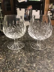 Here are two beautiful Waterford Lismore Brandy Snifters. Thick heavy crystal. Over five inches high in great condition...