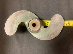 7 3/4 inch vintage boat prop propeller Aluminum.