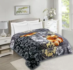 Soft Velvet Fleece Bed Blanket- Reversible, Heavy & Warm Korean Style Comforter.