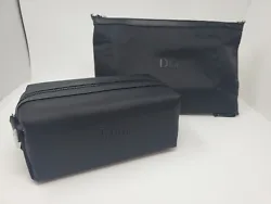 Christian DIOR. Convertible 2 in 1 Travel Bag. Converts from box shaped bag to flattened pouch.