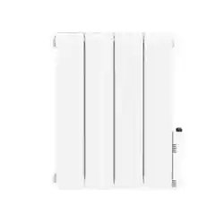 Radiateur électrique fixe 1000W - Connecté Wi-Fi - Fluide Caloporteur - Thermostat programmable - Blanc - Bloom...