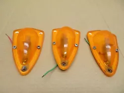 Reflect-O-Lite Teardrop Light with Amber Lens. part # 210. 5