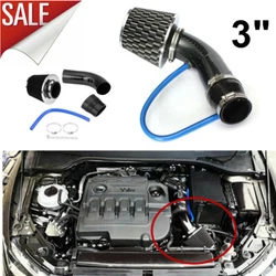 Type Car Cold Air Intake Pipe. Color: Carbon Fibre. Pipe Size about 76mm/3