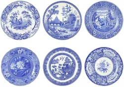 Serve desserts or salads in style with the Spode Blue Room Set of 6Georgian Scenes Plates. Dishwasher safe, microwave...