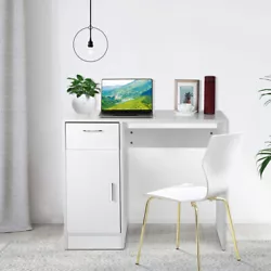 The drawer has plastic runners, so it slides in and out smoothly. The desktop provides plenty of space for your laptop,...