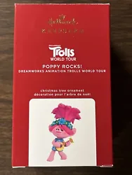This auction is for a brand new 2020 Hallmark Keepsake Ornament, ‘Poppy Rocks!’ from Trolls World Tour. The...