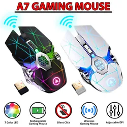 [ 7 RGB Backlight Gaming Mouse ] - Automatically replaces 7 colors. The dazzling LED color creates a unique playing...