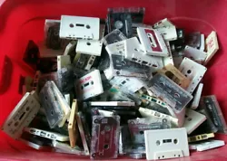 Lot of 25 Cassette Tapes - tape only no insert or case. The picture is a sample of the types of tapes and condition you...