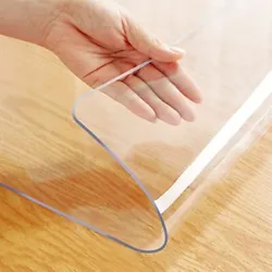 ◆【High Transparency and Healthy Material】This clear table mat is made of 100% high quality PVC material without...