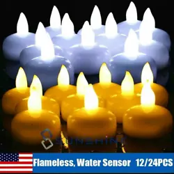 Perfect for use in families who has pets and kids. - Energy saving&Waterproof & :Once the candle light touch the water...