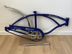 Up for sale is a Schwinn Stingray 20” Bicycle Frame. The frame comes with, Crank, Sprocket, head badge, kick stand,...