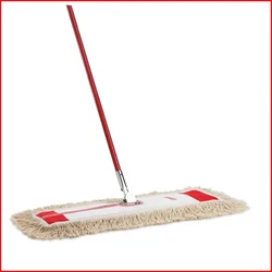 Dust Mop to clear away all debris. The 100% cotton dust mop head swivels 360° to help reach tough spots. steel handle...