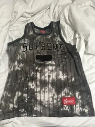 Supreme Dyed Basketball Jersey Medium Tie Dye.