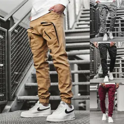Mans Casual Joggers Pants Sweatpants Cargo Combat Loose Sports Workout Trousers. Quality Fashion Light Weight Casual...