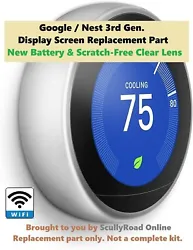 Rest assured you will receive a perfectly functioning, clean, etc. Google / Nest 3rd Generation thermostat display...