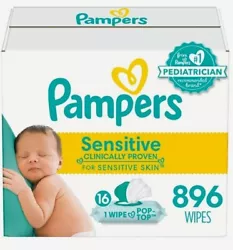 Pampers Sensitive wipes are clinically proven for sensitive skin. Clinically proven to protect your little one’s...