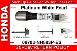 NH-883P - Platinum White Pearl Touch Up Paint Pen. Platinum White Pearl Paint Color. Touch Up Paint Pen With Top Seal...