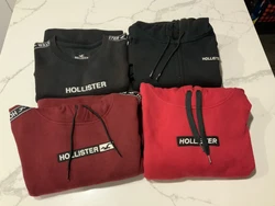hollister 3 hoodies bundle burgundy black red size large medium. Red box logo size medium good condition Burgundy box...