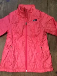 Patagonia girls nano puff jacket prima loft gold insulation durable water repellent finish new with tags Indy pink size...