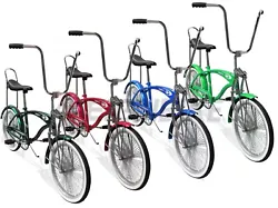 NEW Lowrider F4 Beach Cruiser Bicycle. RIMS: Ball Burnished Alloy, 140 H, Front and Rear. TIRES: 20