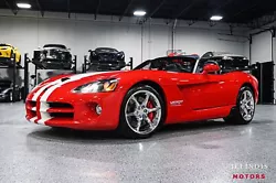 2009 Dodge Viper SRT-10 Convertible Viper Red Clearcoatover Black Leather Seats w/Red Suede Clean CarFax Only 7,500...