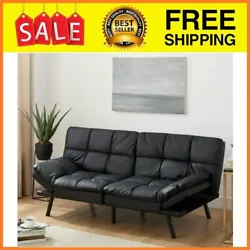 This futon showcases a clean silhouette to the fullest, making it perfect for adding a modern flair to any living...
