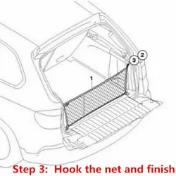 Envelope Style Trunk Cargo Net for Car Trunk Parts Accessories Universal. 1 x Fixed Cargo Double Elastic Net. It...