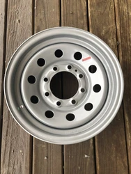 NEW 16X6 CARLISLE SILVER MOD TRAILER WHEEL 8X6.5.