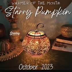 Starry Pumpkin 🎃 warmer October Warmer of the month 🍂This gorgeous gourd sets the mood. Its starry glow,...
