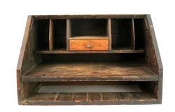 Neat old top off of an antique desk. nice antique condition with normal wear.