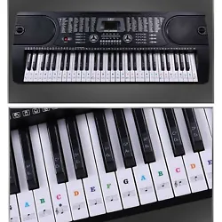 Suitable for All Piano & Keyboard. Of the various keyboard piano sticker designs, I consider this the best for learning...