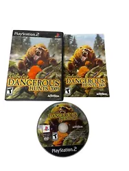 Cabelas Dangerous Hunts 2009 PlayStation 2, 2008 PS2 GAME COMPLETE with MANUAL.