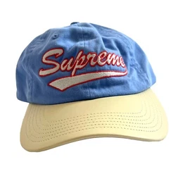 Supreme 6-panel Hat With Leather Visor Royal Blue Authentic New Without Tags. Never worn, authentic.