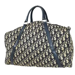 FENDI Logo Zucca Pattern Shoulder Bag PVC Leather Black Brown Italy. ( Zipper has broken(JUNK). Navy Blue/Canvas...