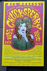This is a fine image of one of the Muses by Chuck Sperry. Art Exhibition handbill for the show at The Fort Wayne Museum...
