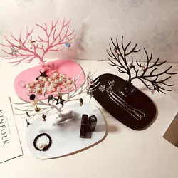Cute design, a deer with the antlers as the jewelry tree, unique hooks/branches design, suit your jewelry conveniently...