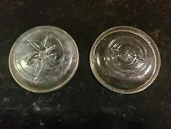 Mason Jar Glass Lids. Both are included for one price. In good shape no chips, no cracks. Make an offer if your...
