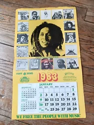 Original Jamaican 1983 calendar from Tuff Gog. Calendar condition is EX-from M/EX/VG/G/P grading system.