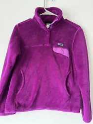 Patagonia Synchilla Bright Purple Snap-T Pullover Fleece Size Small. Patagonia Womens Bright Purple Re-Tool Snap Fleece...