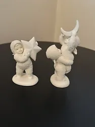 Set of 2 used Snowbabies by Dept 56I found the biggest starReach for the moonI do not have the boxes for these two