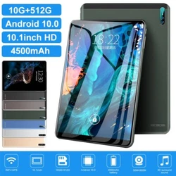 10.1 inch 10GB+512GB WiFi Tablet Android 10.0 Netflix HD Bluetooth Game Tablet Computer With Camera    .