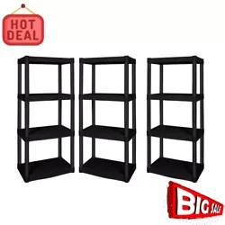 36 x 18 x 72 In 5 Shelf Steel Shelving Rack Storage Organizer Heavy Duty Garage. This shelving unit is easy to maintain...